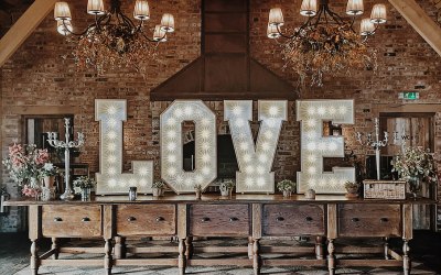 LOVE Letter Lights at Soho Farmhouse, Oxfordshire: https://www.aislehireit.co.uk/luxury-love-letter-lights  Photo Credit: Ellis Walby