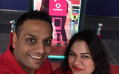 Selfie time at Vodafone Christmas Party