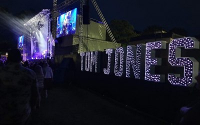 My Light Up Letters at Sir Tom Jones Concert