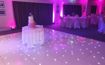 LED Starlit Dancefloor at Prested Hall