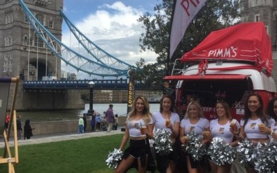 London Beach Rugby on Tower Bridge