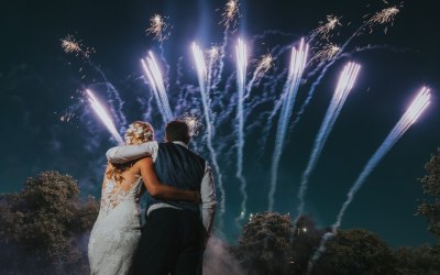 Wedding Fireworks Jesus College