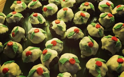 Mini Christmas Puddings. 