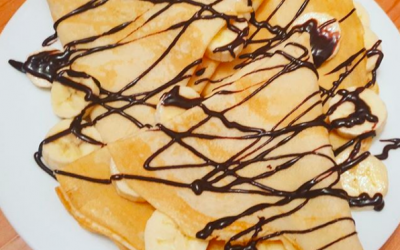 Crepes with Banana & Dark Chocolate