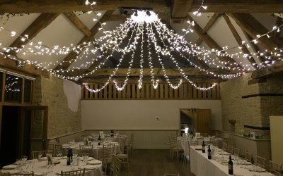 Fairy Light canopy, Wick Farm Bath