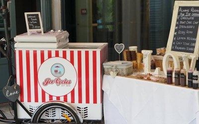 Our beautiful wedding ice cream trike