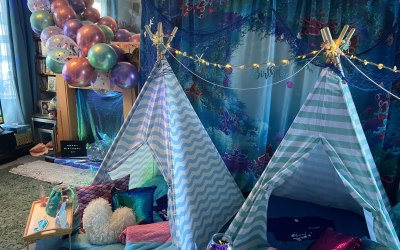 Mermaid Teepee Lateover