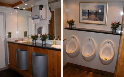 Luxury toilet hire