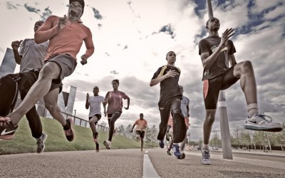 Young runners in East London for England Athletics