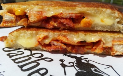 Jabberwocky bbq chicken toastie