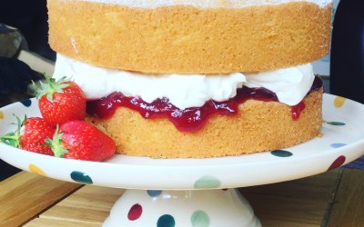 A classic Fresh cream Victoria Sponge