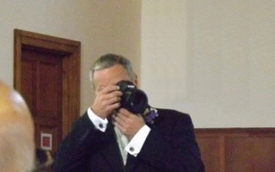 Wedding photographer at a recent wedding