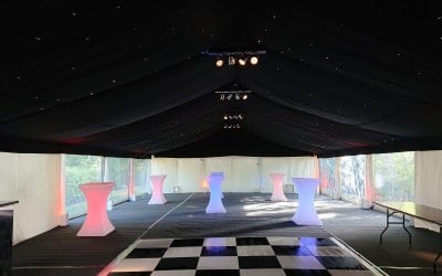 Starlight Ceiling & LED Poseur Tables