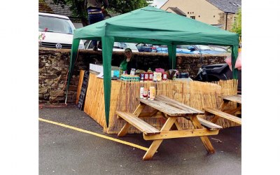 BBQ set up for private party