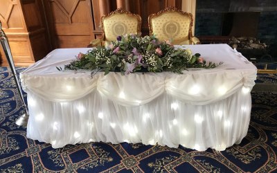 LED cake table decor