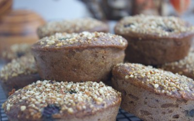 Blueberry & Banana Muffins (Vegetarian)