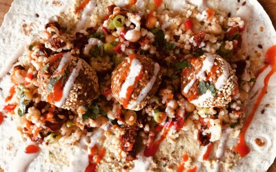 Falafels & Middle Eastern Salad Wrap