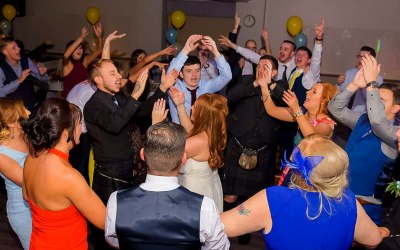 Guests having a ball on the dancefloor