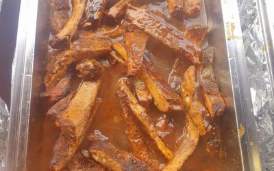 Jerk pork Ribs in jerk sauce