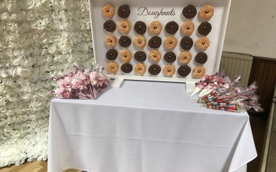 Light up doughnut wall