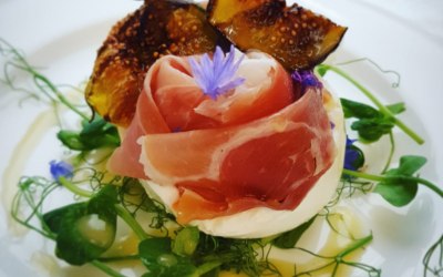 Burrata and Parma Ham with Honeyed Fig