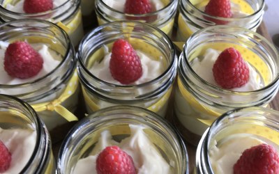 Lemon Cheesecake Pots