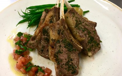 english trimmed rack of lamb