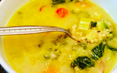 Nlurishing immune boosting tumeric broth