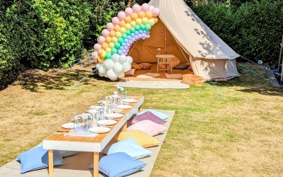 Bell tent kids daytime package