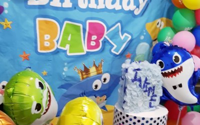 Baby Shark Garland for 1 year old baby birthday 04JUL20