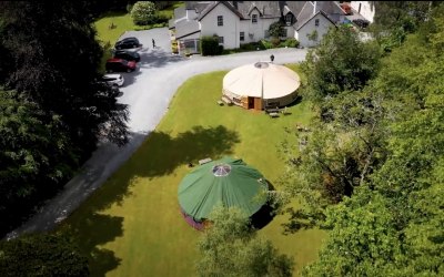 Wedding with 2 larger yurts