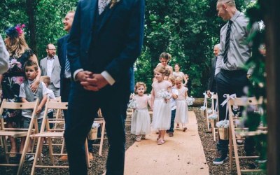 Custom floral isle buckets and bridal party bouquets along with buttonholes all hand made in house.