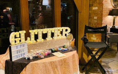 Bassmead barns glitter bar set up