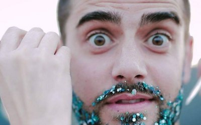 Glitter beard