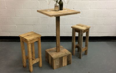 Poseur Table & Stools