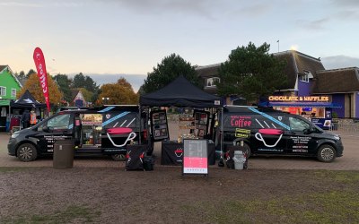 2 van configuration for larger events at Alton Towers