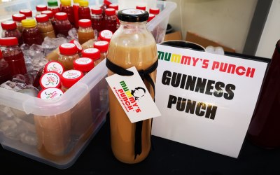 Our infamous Guinness Punch, sweet and creamy with spice! 