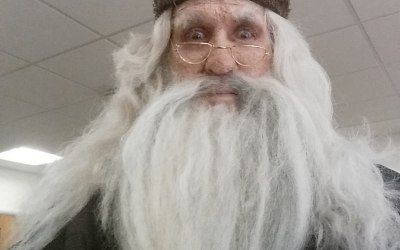 As Albus Dumbledore at Warner Brothers