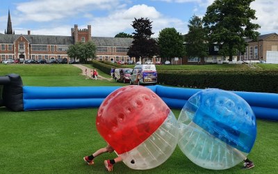 Zorbing Arena for School Fetes