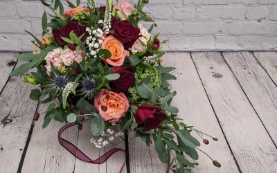 Deep Burgundy Bridal Bouquet