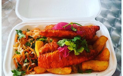 Maharaja masala fish n chips