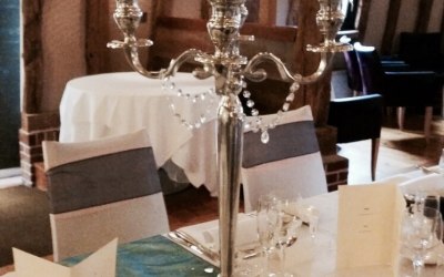 hire candelabra centrepieces