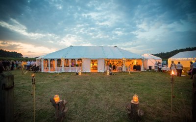 Moody skies over out "OT2400 Marquee" 