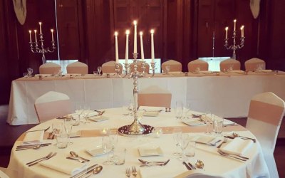 Stunning silver candelabras