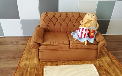 Couch Potato Novelty Cake