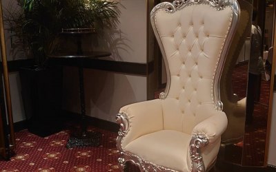 Silver Throne Chair