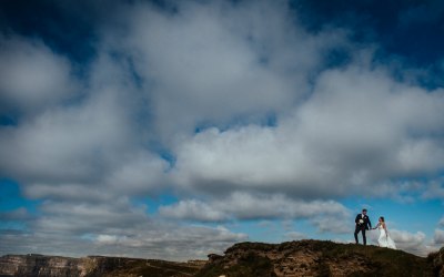 Wedding photos at the Cliffs of Moher co. Clare Ireland