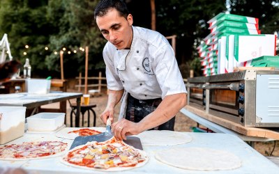 Stone baked Pizza 