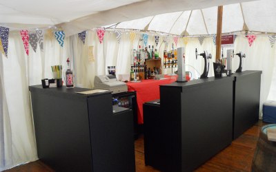 Marquee wedding bar