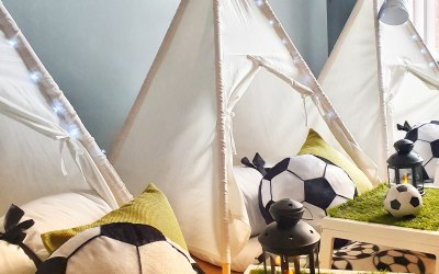 Football Teepee Sleepover